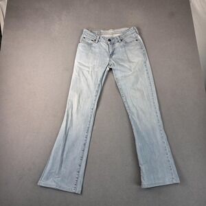 Levis Jeans Womens 26x28 Light Wash Bootcut Denim Five Pocket Red Tab Tag 32x30